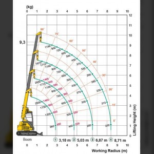 Crawler crane 9.3m