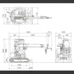 Crawler crane 9.3m