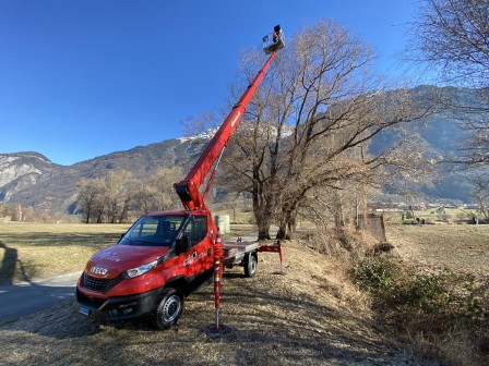 airnace camionnnette nacelle ruthmann 30 m hebebühne